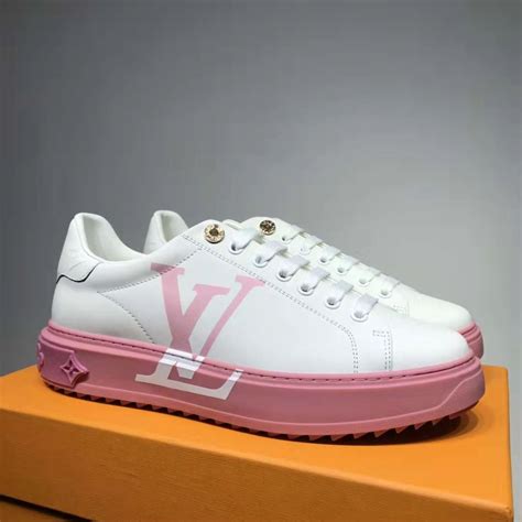 louis vuitton pink monogram trainers|Louis Vuitton pink timeout trainers.